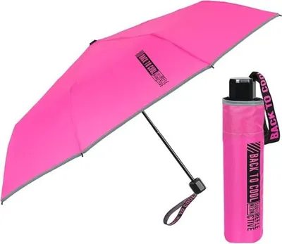Image de Parapluie réfléchissant pour enfants Perletti Cool Kids "Back To Cool", rose, 15657
