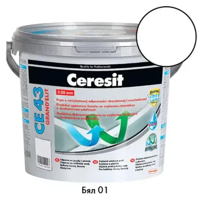 Obrázek produktu pro Fugovací Směs Ceresit Ce 43 Bílá, 01