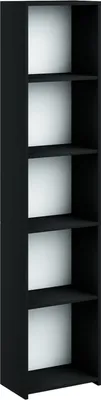 Produktbild von Bücherregal Regal Holzregal Standregal Wandregal Büroregal 182x40cm schwarz