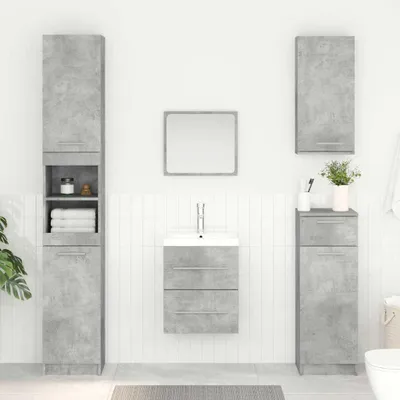 Produktbild von "Schlussverkauf" WaschbeckenunterSchrank 1 PC - Badezimmschrank - Beton Grau 38,5x41x48 cm  C9400