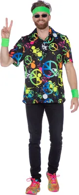 Produktbild von Hippie Hemd Herren Peace Multicolour XL-56/58