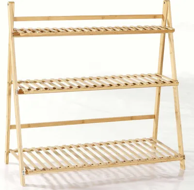 Produktbild von Kacie Pflanzenständer - 66x39x94cm - Bambusholz