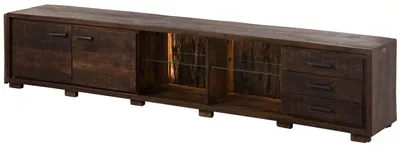Produktbild von MASSIVMOEBEL24 TV-Board Akazie 235x40x47 dunkelbraun lackiert BARK #216