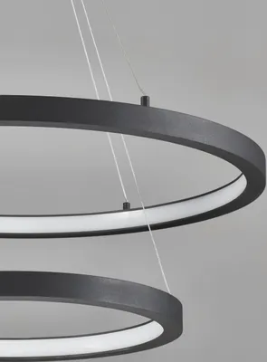 Produktbild von Nova Luce EMPATIA LED Pendelleuchte Schwarz 60W Warmweiss 120x60cm dimmbar 9172864