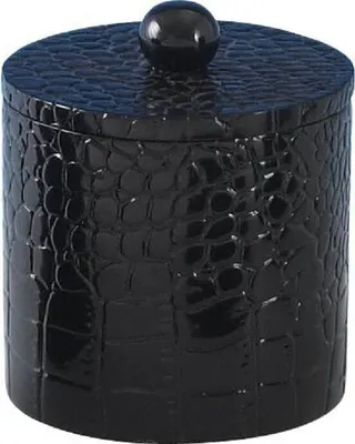 Produktbild von Sanwood Dose Kosmetik Behälter Box  Accessoires Schmuck Aufbewahrung Universal Kroko schwarz
