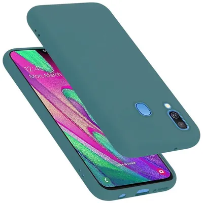 Immagine prodotto di Cadorabo custodia protettiva per Samsung Galaxy A40 custodia in verde telefono cellulare Case Cover TPU Etui
