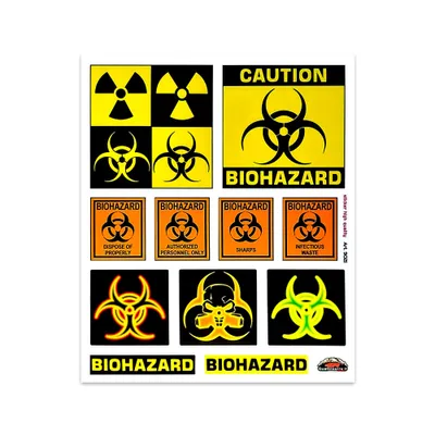 Image de Autocollant Biohazard Danger 20 x 24 cm