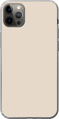 Produktbild von MuchoWow® Handyhülle Schutzhülle Hülle für Telefoonhoesje iPhone 13 Pro Max Beige - Unifarben Silikon Softcase Handy Hülle - Mobiltelefon