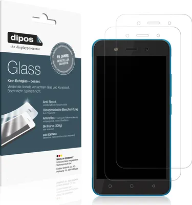 Produktbild von 1x Schutzfolie für itel A23 pro matt - Anti-Shock 9H Folie dipos Glass Kunststoffglas