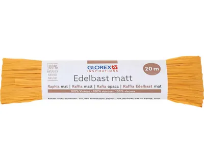 Produktbild von Edelbast Viskose matt gelb 20 m