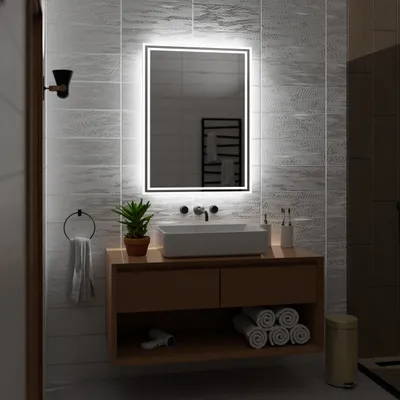 Obrázek produktu pro Koupelnové Zrcadlo LED - Vienna - 40 cm, 60 cm