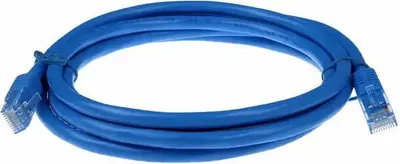 Produktbild von Netzwerk-Patchkabel ACT U/UTP, CAT 6, RJ-45 - RJ-45, 5,0 m, Kupferdrhte, Blau, Groverpackung