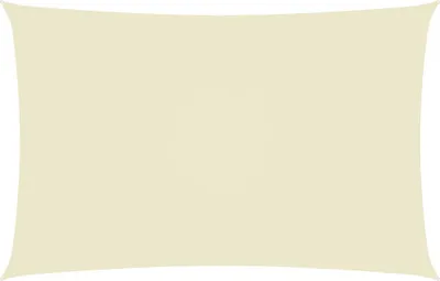 Image de Voile d'ombrage tissu oxford rectangulaire 3x6 m crème