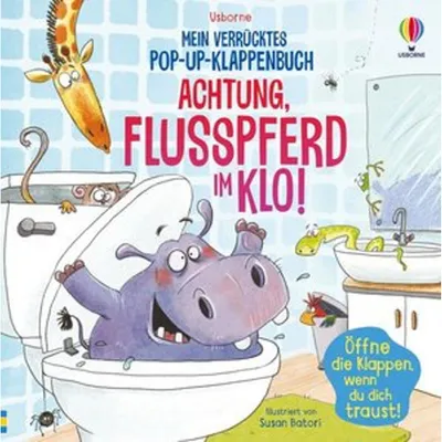 Immagine prodotto di Mein verrücktes Pop-up-Klappenbuch: Achtung, Flusspferd im Klo!