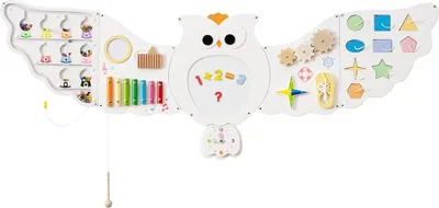 Produktbild von Montessori-Aktivitätsbrett für die Wand - 11-in-1-Aktivitätszentrum