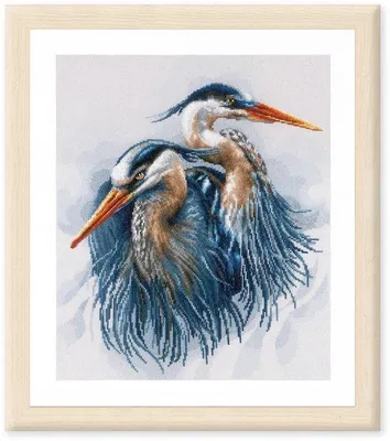 Produktbild von Stichmuster-Set für Kreuzstich, Bild: BLUER REIGER. Handwerksset für Wanddekoration, 36 x 43 cm. Kreuzstich-Set mit Zählvorlage, DIY-Kit. Modernes Kreuzstich-Geschenk, Bastelset für Erwachsene