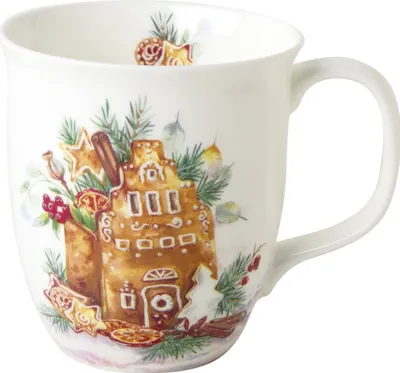 Produktbild von Becher "Lebkuchenhaus/Gingerbread House" von ihr - Weihnachten Weihnachtsdekoration