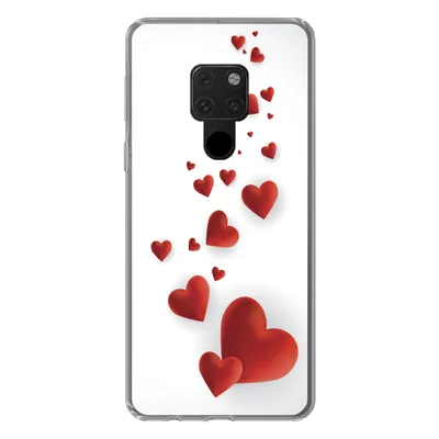 Produktbild von MuchoWow® Handyhülle Schutzhülle Hülle für Huawei P40 Lite Eine Illustration eines Pfades der Herzen Silikon Softcase Handy Hülle - Handy