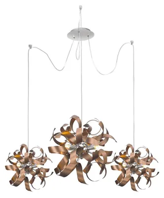 Obrázok produktu pre Závesné svetlo RIBBON 3xG9/33W, saténová meď, Ø: 60 H: 170cm, stmievateľné