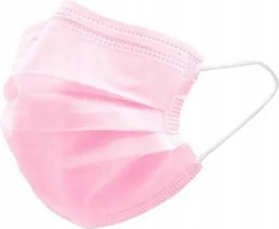 Produktbild von Medizinische Einwegmaske Typ IIR, rosa, 3-lagig – 50 Stück Packung
