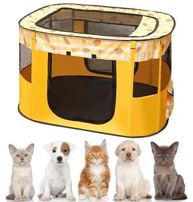 Productafbeelding van Puppyren dierenren 110 x 85 x 58 cm voor honden, katten en kleine dieren