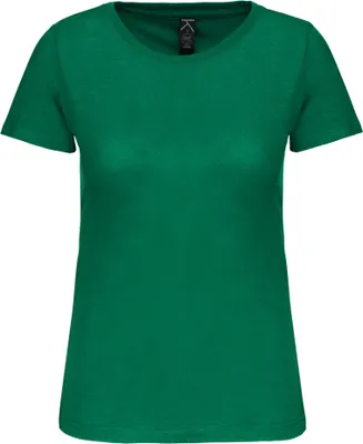 Produktbild von Kariban Damen T-Shirt Baumwolle Kurzarm Basic Shirt Rundhals, Größe:XS, Farbe:Kelly Green