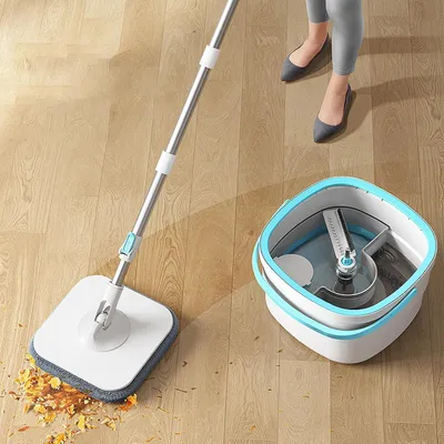 Produktbild von Wischmopp und Eimer Set für die Haushaltsreinigung und Bodenpflege