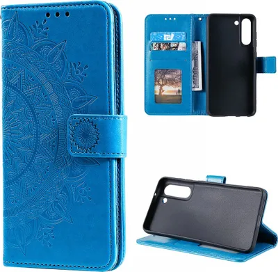 Obrázek produktu pro Pouzdro pro mobilní telefon Samsung Galaxy S21 FE flipové pouzdro kryt taška pouzdro mandala