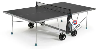 Productafbeelding van Pingpongtafel outdoor - 274 x 152,5 x 76 cm - Weerbestendig - Opvouwbaar - Met wielen
