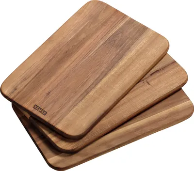 Image de KESPER Frühstücksbrettchen Akazie 23x15x1cm 3er Set
