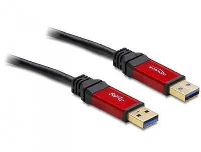 Produktbild von DeLOCK 1.0m USB 3.0 A, 1 m, USB A, USB A, USB 3.2 Gen 1 (3.1 Gen 1), Männlich/Männlich, 5 Gbit/s