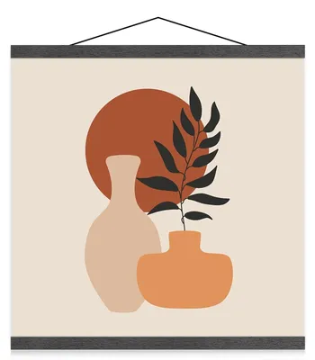 Image de Support magnétique pour affiches et cadres, en bois, 41 cm