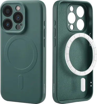 Produktbild von imoshion Color Back Cover mit MagSafe iPhone 15 Pro - Dunkelgrün