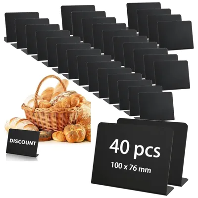 Obrázek produktu pro Omgoods - Sada 40 kusů podtácků - Mini tabule pro štítky a dekorace