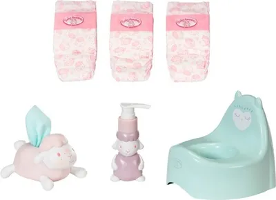 Zdjęcie produktu dla Zapf 706602 Zestaw nocników Baby Annabell miętowo-zielono-różowy