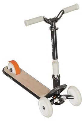 Produktbild von Yvolution Kinderroller Classic Glider Black - verstellbar und klappbar