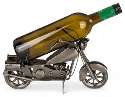 Produktbild von Klassikmotorrad-Design Weinflaschenhalter für Automobilexperten