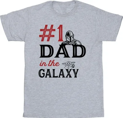 Produktbild von Star Wars - "Mandalorian Number One Dad" T-Shirt für Herren BI52006 (XXL) (Grau)