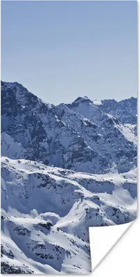 Produktbild von MuchoWow® Poster Alpen - Berg - Schnee 20x40 cm - Plakat - Foto