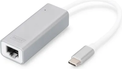 Image de DIGITUS DN-3024 - Adaptateur réseau - USB-C - Gigabit Ethernet x 1 - Aluminium