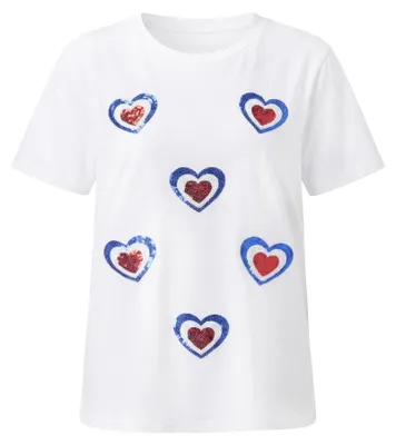 Image de TEYLON - T-shirt pour femmes, blanc, taille XL