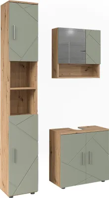 Produktbild von Badmöbel-Set Vicco Irma Salbeigrün 3 Teile, Model 59140