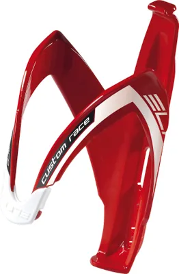 Produktbild von Elite Custom Race Trinkflaschenhalter rot/weiß glanz - glasfaserverstärktes N...