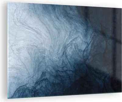 Produktbild von Bilder auf glas - Einteilig - Wasser Blau Farbe - 70x50cm - Glasbilder - Wandbilder - Bilder - zum Aufhängen bereit - Wanddekoration aus Glas - Glas Bilder - Wandbild auf Glas - GAA70x50-5106
