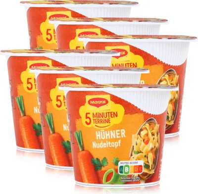 Produktbild von Maggi 5 Minuten Terrine Hühner Nudeltopf 41g (6er Pack)