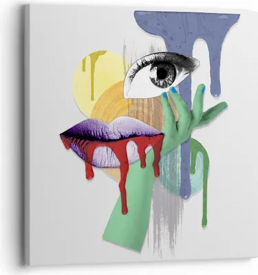 Produktbild von Bild auf Leinwand - Leinwandbild - Abstraktion modern - 30x30cm - Wand Bild - Wanddeko - Wandbilder - Leinwanddruck - Bilder - Kunstdruck - Wanddekoration - Leinwand bilder - Wandkunst - AC30x30-4058