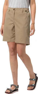 Produktbild von Jack Wolfskin Damen Wandershorts Funktionsshorts Outdoorshorts Desert Shorts, Farbe:Beige, Artikel:-5605 sand dune, Größe:36