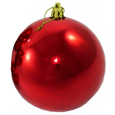 Produktbild von XXL Weihnachtskugeln groß für den Außenbereich, frostsicher und wetterfest (Ø 25 cm, Rot)
