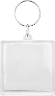Produktbild von CombiCraft Plexiglas Schlüsselanhänger Quadrat groß, 50x50mm - 50 Stück