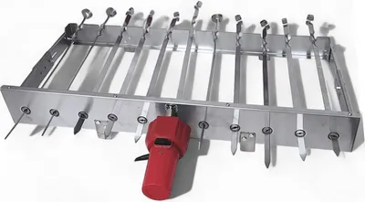 Produktbild von Schaschlik Spießdreher für 11 Spieße Motor Powerbank USB Spieße